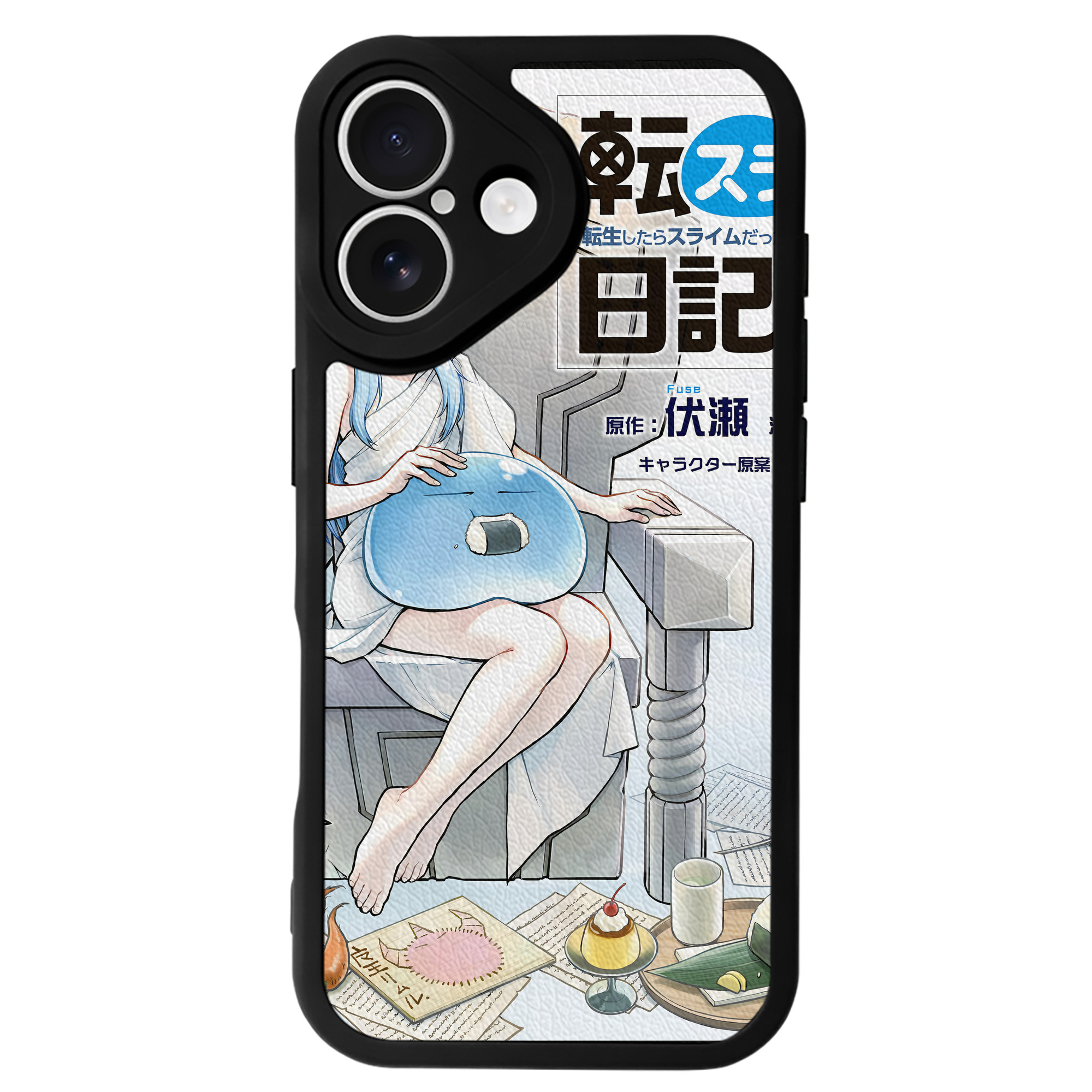 （画像用） 転スラ Regarding Reincarnated to Slime 【iPhone 16シリーズ対応】シリコンスマホケース（レザー調） 材質：シリコン